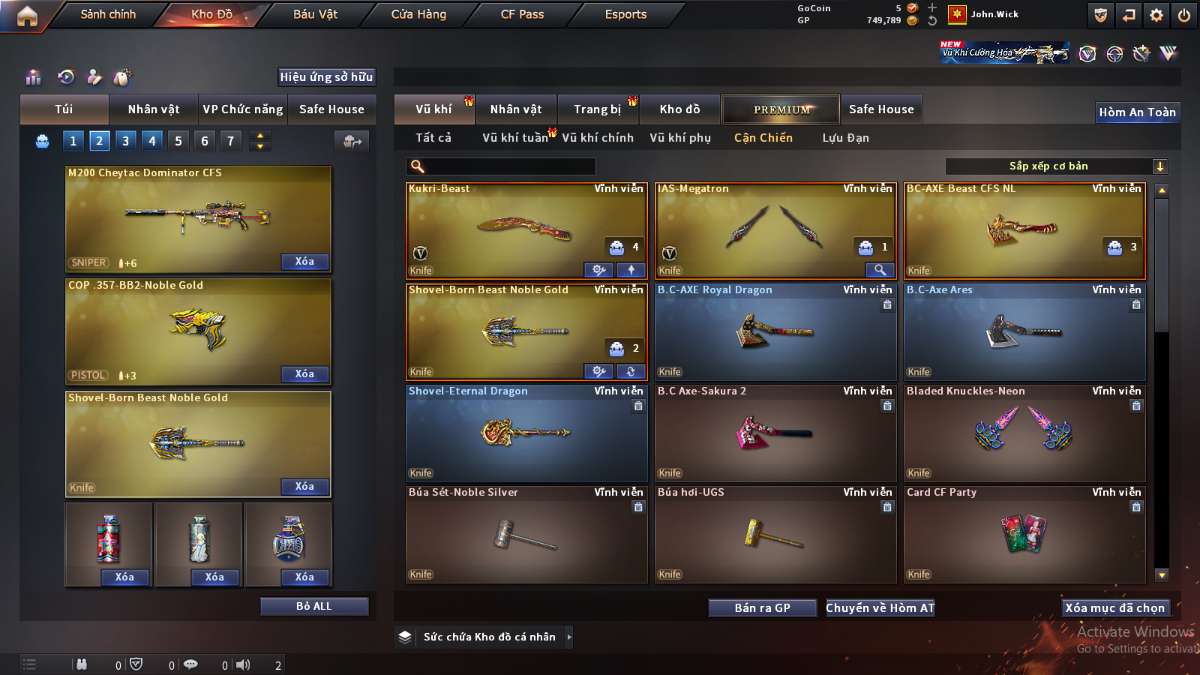 shop acc cf uy tin gia re